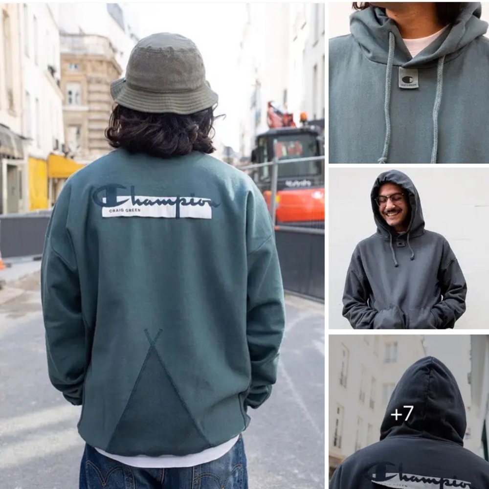 Champion x Craig Green Reverse Weave Hoodie Sweatshirt Size M NWT
